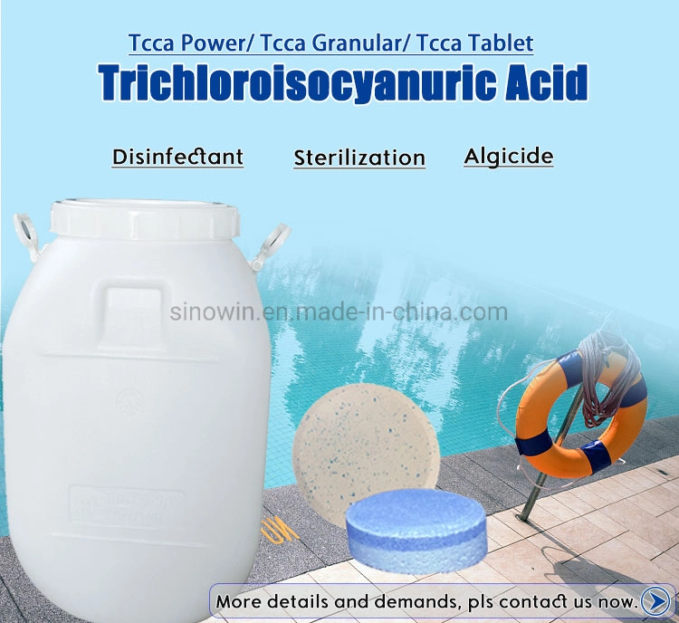 Water Treatment Disinfected Chemicals 8-30 5-8 Mesh 90% Granular Powder Tablet Chlorine Trichloroisocyanuric Acid TCCA