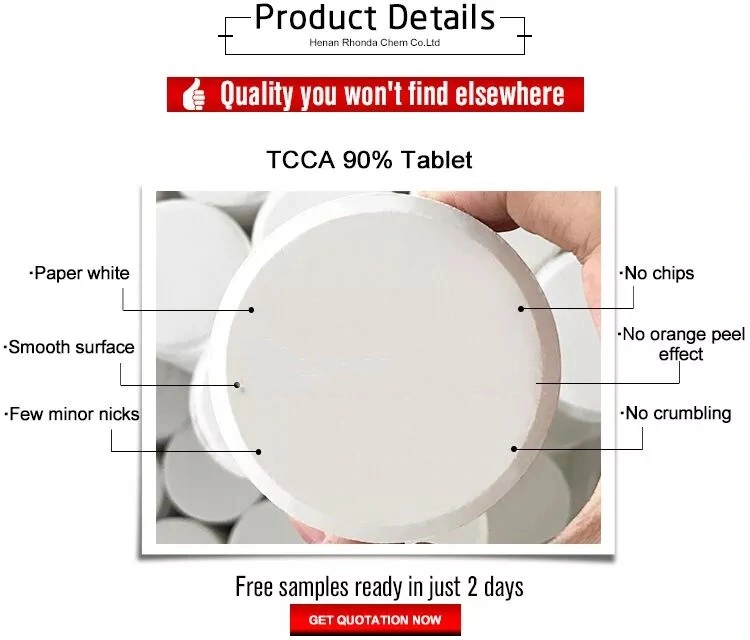 Trichloroisocyanuric Acid Chlorine 200g/20g Tablets TCCA