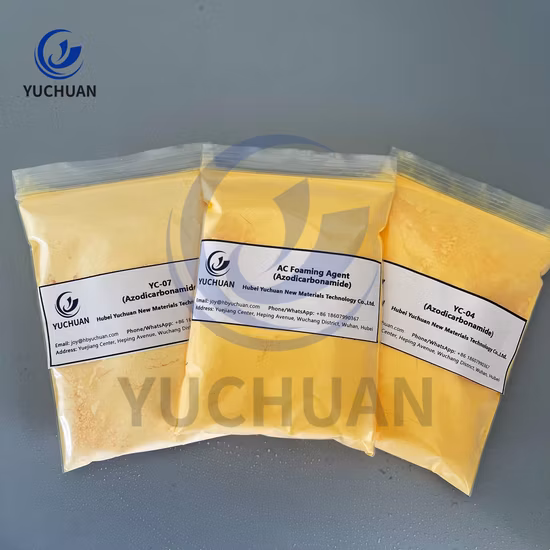 Productos químicos ADC PVC Plástico AC Soplado Agentes espumantes Munafacture Plastic Auxiliary en China