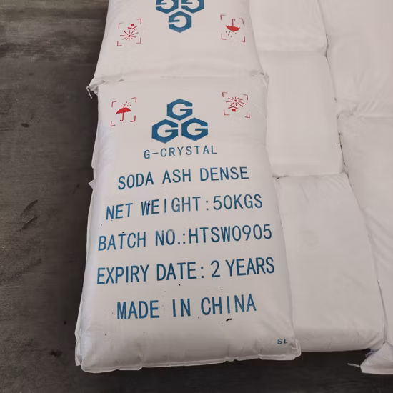 Ceniza de sosa Na2CO3 de alta calidad Carbonato de sodio de grado industrial ligero/denso